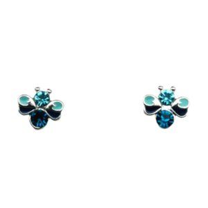 Blue Bumblebee Cubic Zirconia Stud Earrings NWOT
